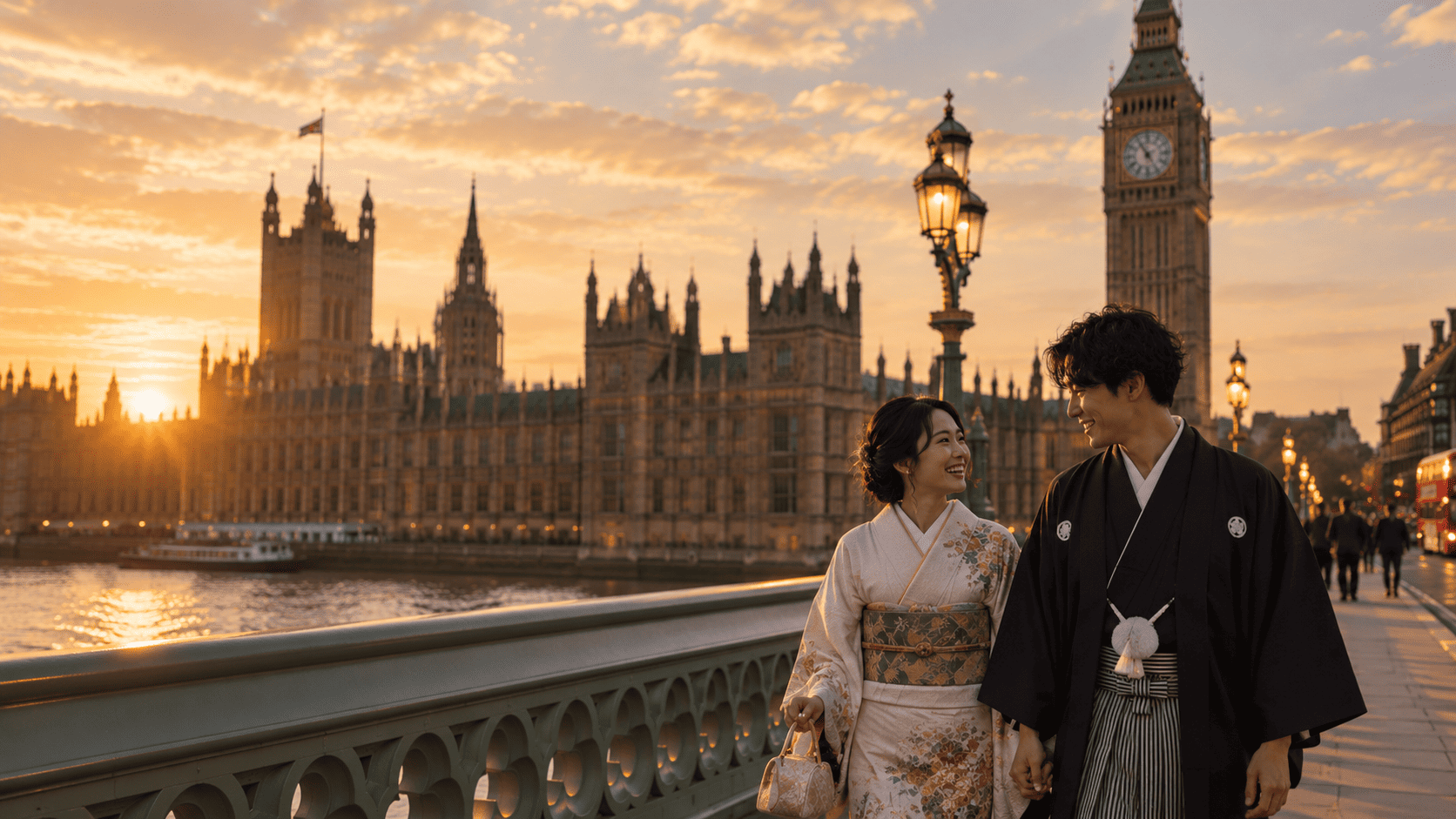 A couple creating a cinematic wedding film with San Roku Ku