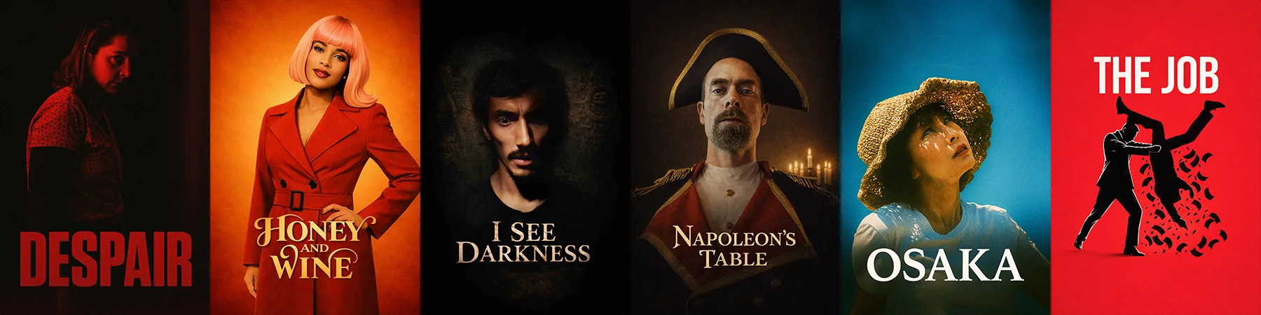 Film festival poster design and cinematic key art examples